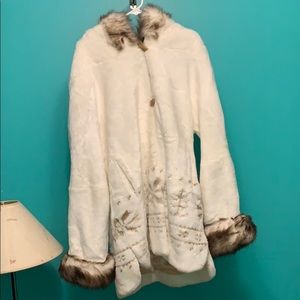 Coldwater Creek Faux Fur Jacket
